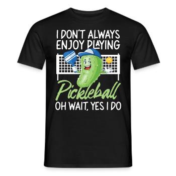 Pickleball Pickle que je ne fais pas toujours - T-shirt homme - noir - Devant - AI Model Male 178 light (178cm)