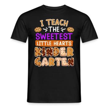 I have the best kindergarten kids educator - Men's T-Shirt - black - Front - AI Model Male 178 light (178cm)