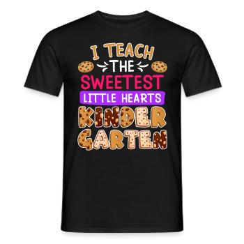 I have the best kindergarten kids educator - Men's T-Shirt - black - Front - AI Model Male 178 light (178cm)