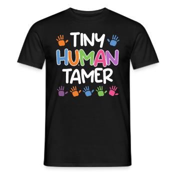 Jardin d’enfants Kinderzähmer Jardin d’enfants Erzieher - T-shirt homme - noir - Devant - AI Model Male 178 light (178cm)