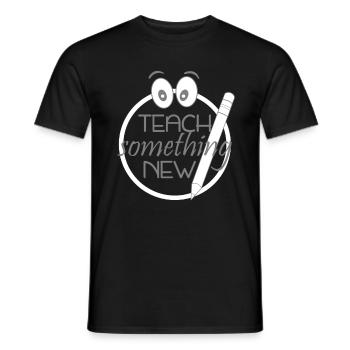 Enseignant - T-shirt homme - noir - Devant - AI Model Male 178 light (178cm)