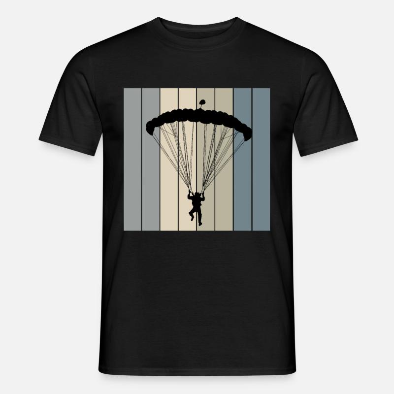 Fallschirmspringen - Männer T-Shirt - Schwarz