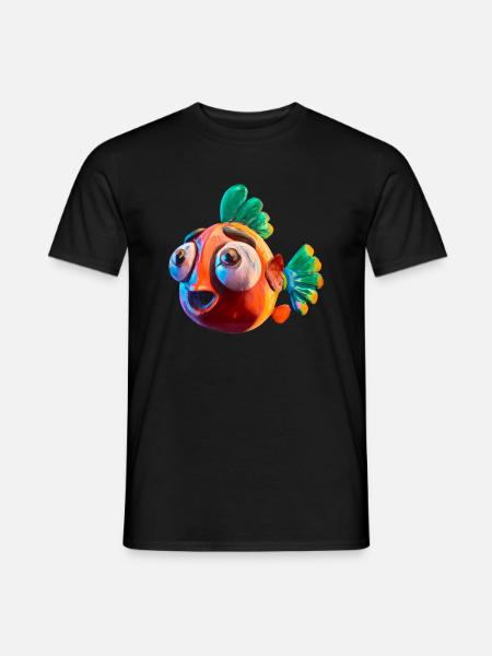 Shocking goldfish - Men's T-Shirt - black