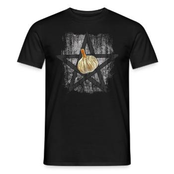 Garlic of Hell - Men's T-Shirt - black - Front - AI Model Male 178 light (178cm)