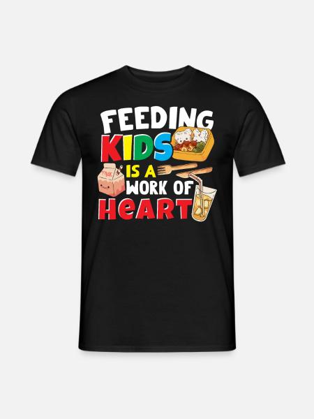 Cafeteria Mitarbeiter Cafeteria-Worker Pensioniert - Männer T-Shirt - Schwarz