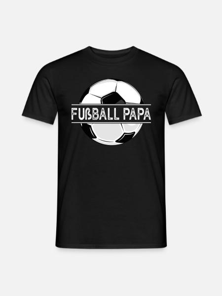 Fußball Papa - Männer T-Shirt - Schwarz