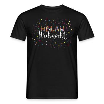 Helau Karneval Konfetti Adventszeit Heiligabend - Männer T-Shirt - Schwarz - Vorne - AI Model Male 178 light (178cm)