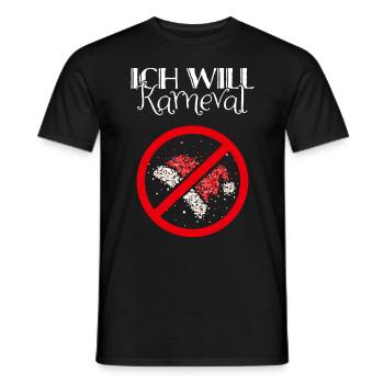 Karneval Konfetti Anti Nikolaus Weihnachtsmuffel - Männer T-Shirt - Schwarz - Vorne - AI Model Male 178 light (178cm)