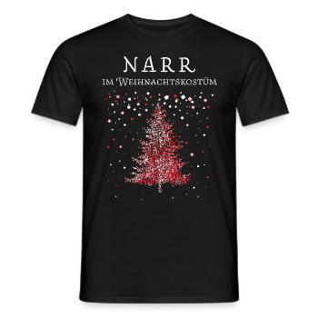 Karnevalfan Fasnacht Konfetti Weihnachtsmuffel - Männer T-Shirt - Schwarz - Vorne - AI Model Male 178 light (178cm)