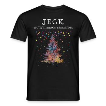 Kölner Karneval Jeck Weihnachtszeit Weihnachtsbaum - Männer T-Shirt - Schwarz - Vorne - AI Model Male 178 light (178cm)