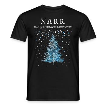 Kölner Karneval Fasnacht Konfetti Weihnachtsbaum - Männer T-Shirt - Schwarz - Vorne - AI Model Male 178 light (178cm)