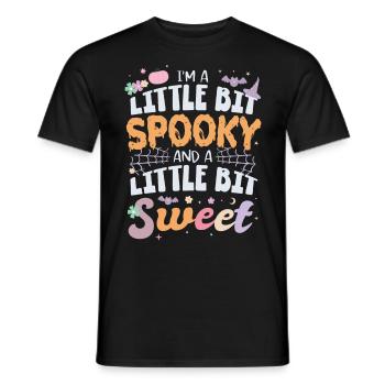 I M A Little Bit Spooky And A Little Bit Sweet - Männer T-Shirt - Schwarz - Vorne - AI Model Male 178 light (178cm)