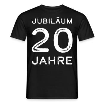 Jubiläum 20 Jahre Firmenjubiläum Geschenk - Männer T-Shirt - Schwarz - Vorne - AI Model Male 178 light (178cm)