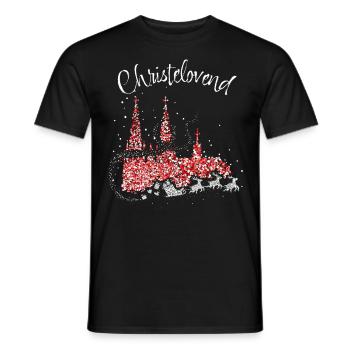 Fastelovend Carnival Confetti Santa Claus - Men's T-Shirt - black - Front - AI Model Male 178 light (178cm)