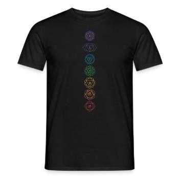 Hinduism Chakras Buddhism Sanskrit Meditation Vajr - Männer T-Shirt - Schwarz - Vorne - AI Model Male 178 light (178cm)