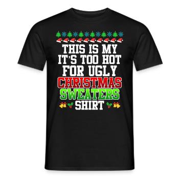 Ugly Christmas warme Weihnachten - Männer T-Shirt - Schwarz - Vorne - AI Model Male 178 light (178cm)