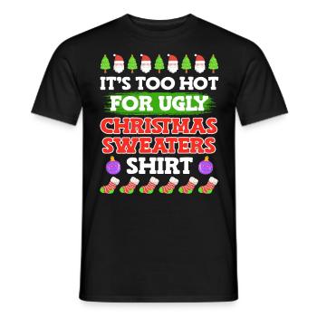 Ugly Christmas - Männer T-Shirt - Schwarz - Vorne - AI Model Male 178 light (178cm)