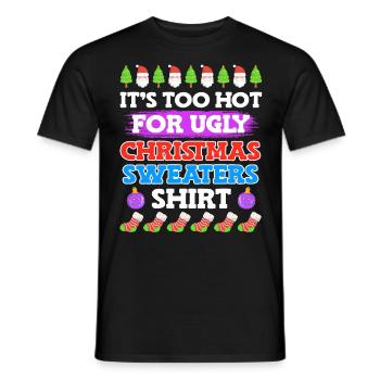 Noël moche - T-shirt homme - noir - Devant - AI Model Male 178 light (178cm)