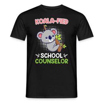 Koala - fied Qualified School Companion - Men's T-Shirt - black - Front - AI Model Male 178 light (178cm)