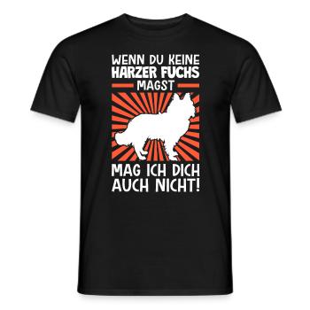 Harzer Fuchs nicht mögen Hütehund Harzer Fuchs - Männer T-Shirt - Schwarz - Vorne - AI Model Male 178 light (178cm)
