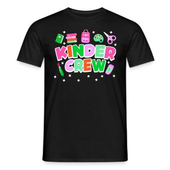 Les enfants équipent mon groupe à la maternelle - T-shirt homme - noir - Devant - AI Model Male 178 light (178cm)