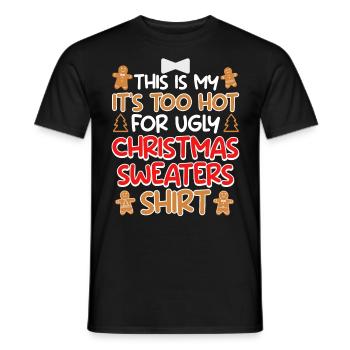 Joyeux dicton de Noël - T-shirt homme - noir - Devant - AI Model Male 178 light (178cm)