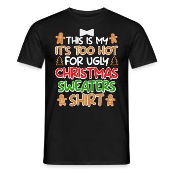 Joyeux dicton de Noël - T-shirt homme - noir - Devant - AI Model Male 178 light (178cm)