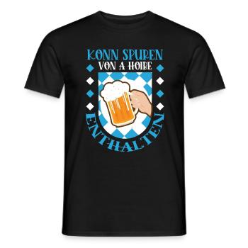 Konn traces of A Hoibe included - Men's T-Shirt - black - Front - AI Model Male 178 light (178cm)