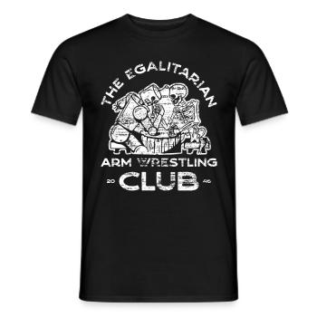 Bras de fer – 4 - T-shirt homme - noir - Devant - AI Model Male 178 light (178cm)