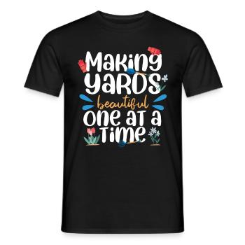 Rendre la cour belle une à la fois - T-shirt homme - noir - Devant - AI Model Male 178 light (178cm)