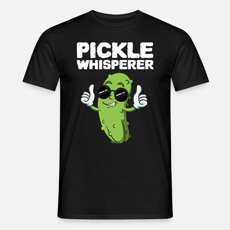 Pickle Whisperer - Männer T-Shirt - Schwarz