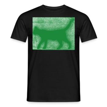 Green Kate Green Spray - Men's T-Shirt - black - Front - AI Model Male 178 light (178cm)