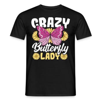 Monarch Schmetterling Schmetterlinge Pflanzung Ent - Männer T-Shirt - Schwarz - Vorne - AI Model Male 178 light (178cm)