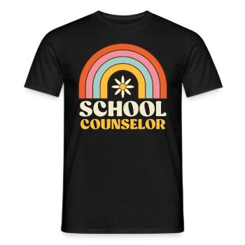 School support Inclusion I am a school companion - Men's T-Shirt - black - Front - AI Model Male 178 light (178cm)