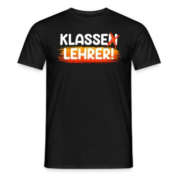 Klassenlehrer ich bin ein klasse Lehrer - Männer T-Shirt - Schwarz - Vorne - AI Model Male 178 light (178cm)