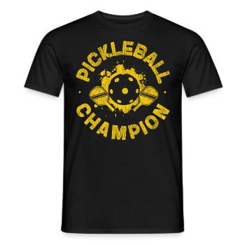 Pickleball Pickleball Champion - Männer T-Shirt - Schwarz - Vorne - AI Model Male 178 light (178cm)