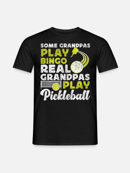 Pickleball Grandpa Some Grandpas - Men's T-Shirt - black