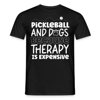 Pickleball Chien Pickleball Et Chiens - T-shirt homme - noir - Devant - AI Model Male 178 light (178cm)