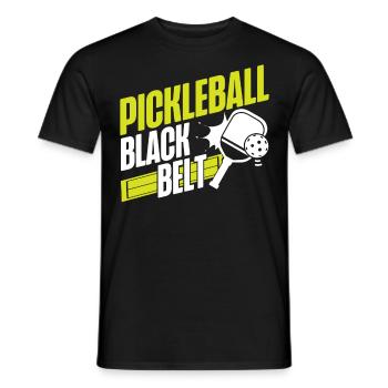 Pickleball Pickleball Black Belt - T-shirt homme - noir - Devant - AI Model Male 178 light (178cm)
