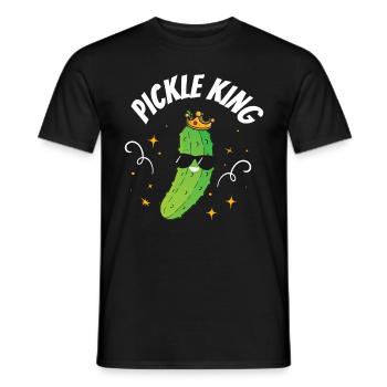 Pickle King - Männer T-Shirt - Schwarz - Vorne - AI Model Male 178 light (178cm)