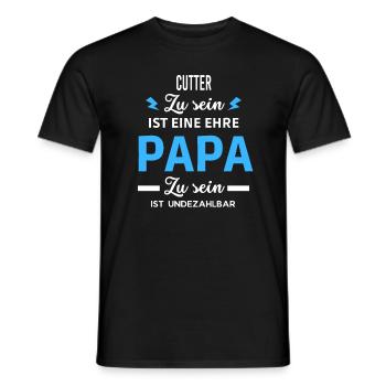 Zu sein ist eine ehre Papa ist undezahlbar Cutter - Männer T-Shirt - Schwarz - Vorne - AI Model Male 178 light (178cm)