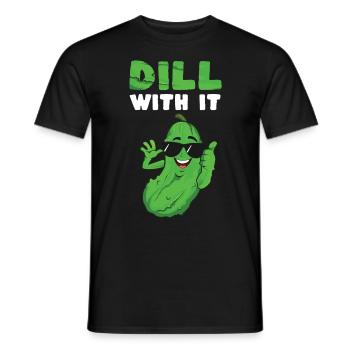 Dill With It - Männer T-Shirt - Schwarz - Vorne - AI Model Male 178 light (178cm)