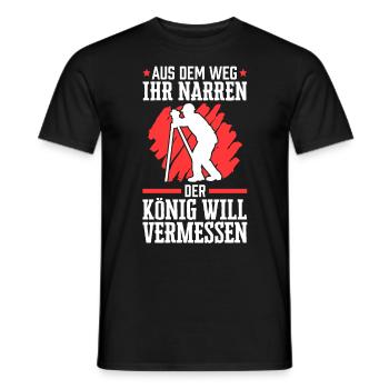 Vermessungstechniker aus dem Weg Vermesser - Männer T-Shirt - Schwarz - Vorne - AI Model Male 178 light (178cm)