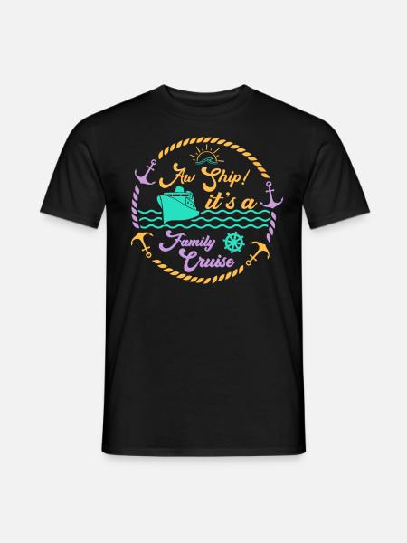 ¡Ay! Es un viaje familiar | Crucero familiar - Camiseta hombre - negro