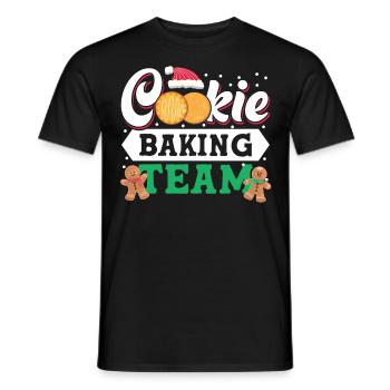 Cookie Christmas Baking Team Tester For Baker - Männer T-Shirt - Schwarz - Vorne - AI Model Male 178 light (178cm)
