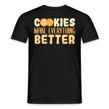 Dessert Lover Cookies Makeeverything Better For Ba - Männer T-Shirt - Schwarz - Vorne - AI Model Male 178 light (178cm)