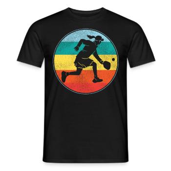 Pickleball Retro Vintage - T-shirt homme - noir - Devant - AI Model Male 178 light (178cm)