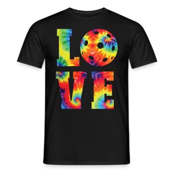 Pickleball Tie Dye 80s90s Love - T-shirt homme - noir - Devant - AI Model Male 178 light (178cm)