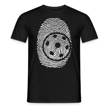 Pickleball Fingerprint C’est dans mon - T-shirt homme - noir - Devant - AI Model Male 178 light (178cm)