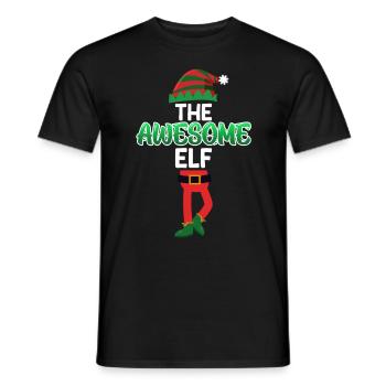 The awesome Elf unglaubliche Elfe - Männer T-Shirt - Schwarz - Vorne - AI Model Male 178 light (178cm)
